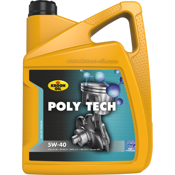 Моторное масло KROON-OIL POLY TECH 5W-40, 5л